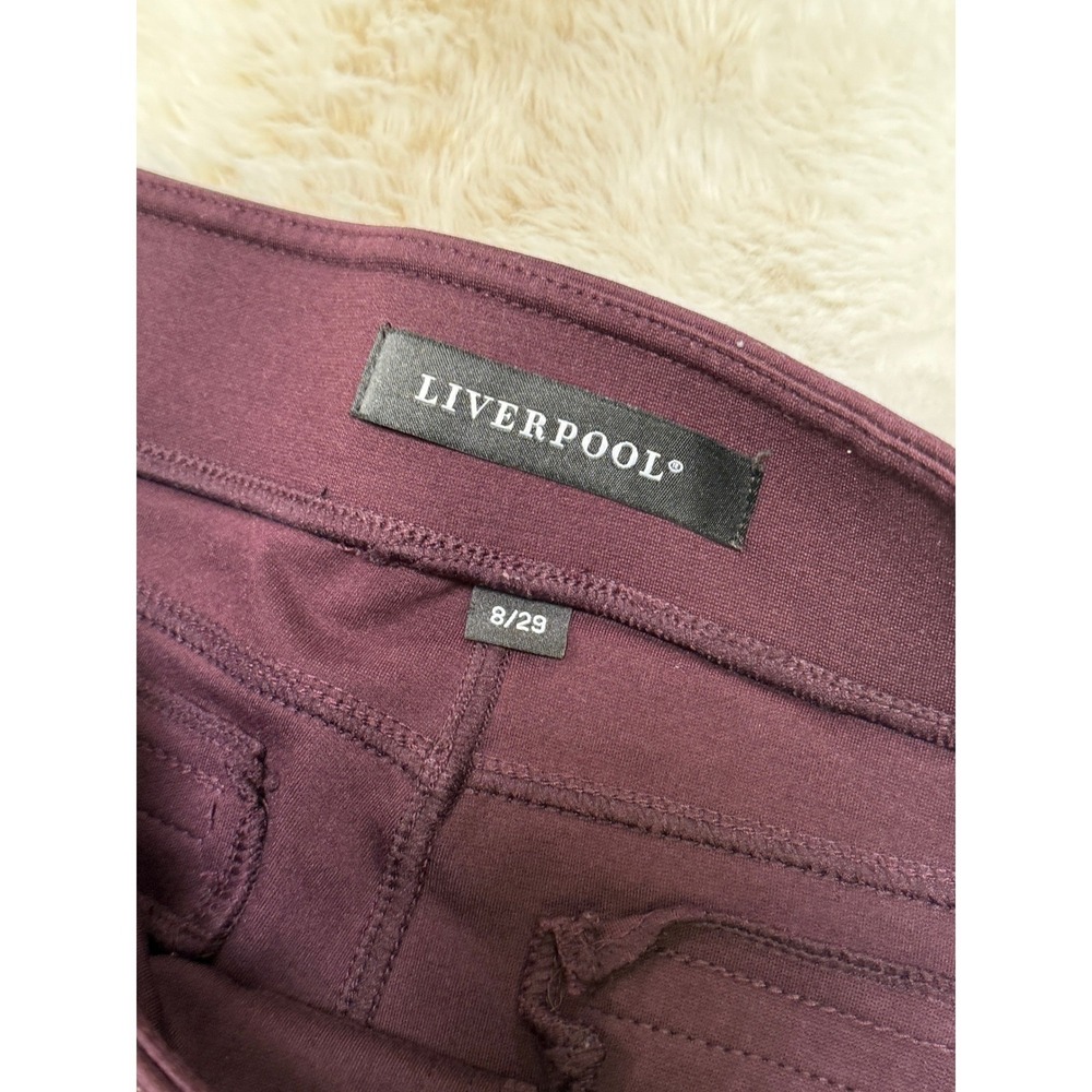 Liverpool Pants Womens 8/29 Plum Excellent Work Office Modern Comfort - Picture 2 of 11